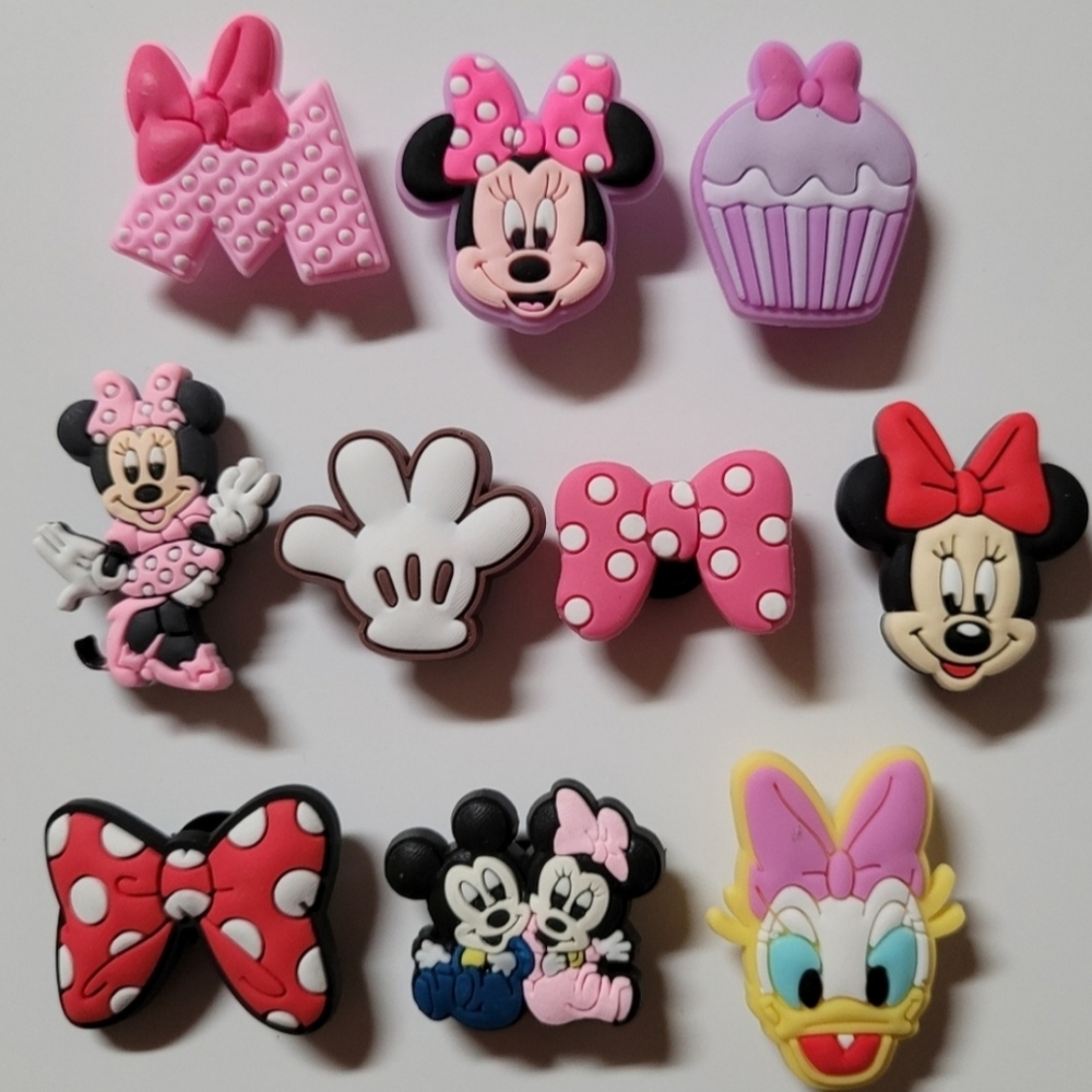 COPY - 10 pcs. Minnie Mouse Shoe charms for crocs.